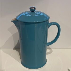 Le Creuset Teal Stoneware Coffee Press